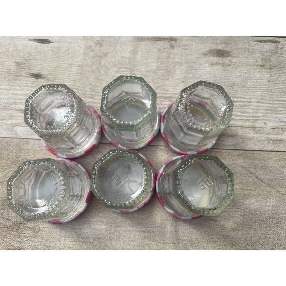 Lot of 22 Empty Mini Bonne Maman 1oz Glass Jars Gingham Lids Crafts Storage - Picture 5 of 7
